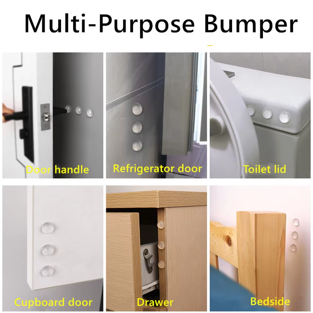 Strong Self-Adhesive Clear Door Stopper – Extra Grip & Wall Protection Strong Self-Adhesive Clear Door Stopper – Extra Grip & Wall Protection